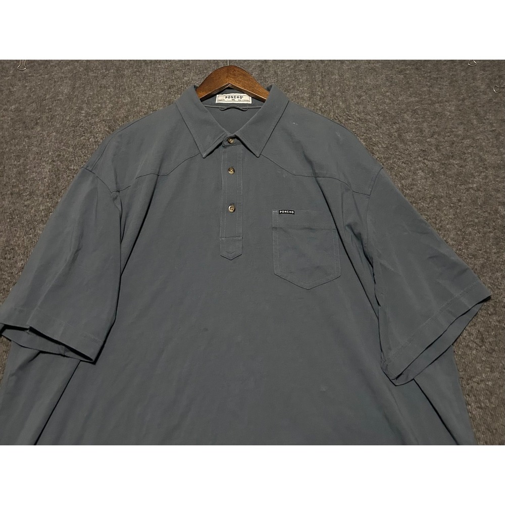 Poncho polo shirt mens size 2XL short sleeve casual regular fit read